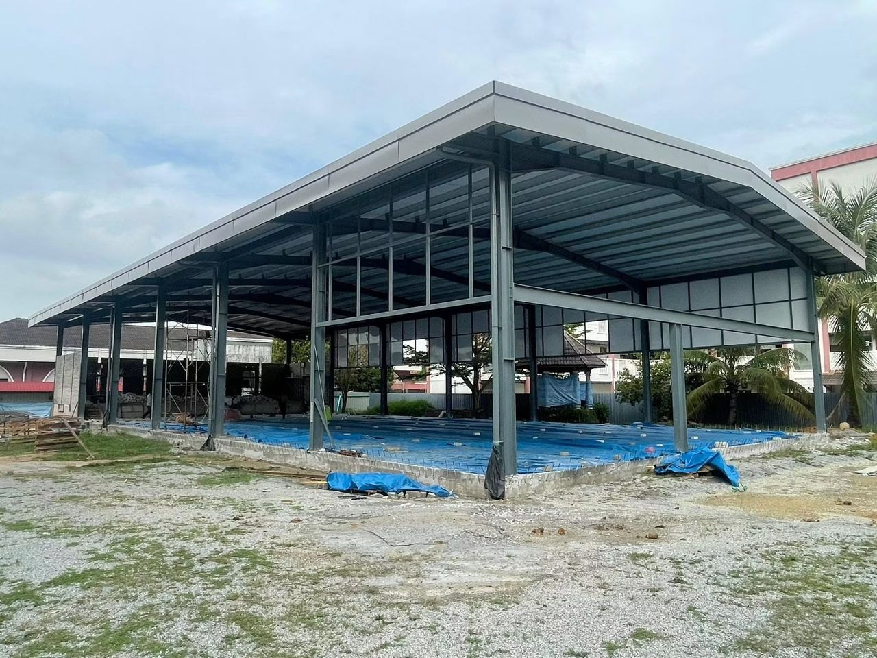 Tele Tape Construction steel and awning project